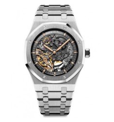 Replica Audemars Piguet Royal Oak DOUBLE BALANCE WHEEL OPENWORKED Watch 15407ST.OO.1220ST.01 