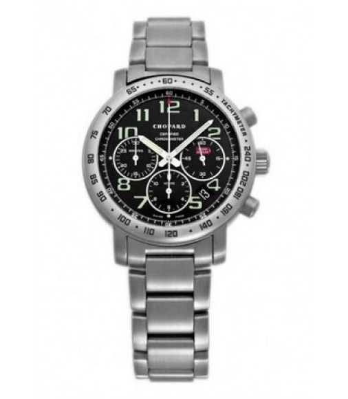 Chopard Mille Miglia Titanium Black Chronograph Mens Watch  Replica 158915