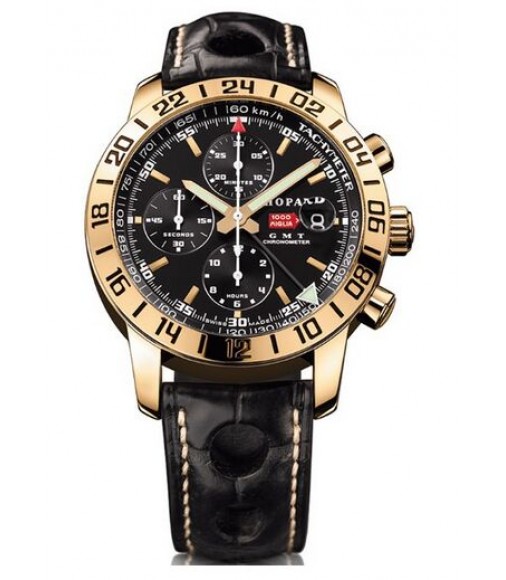 Chopard Mille Miglia GMT Chrono Rose Gold Watch Replica 161267-5002