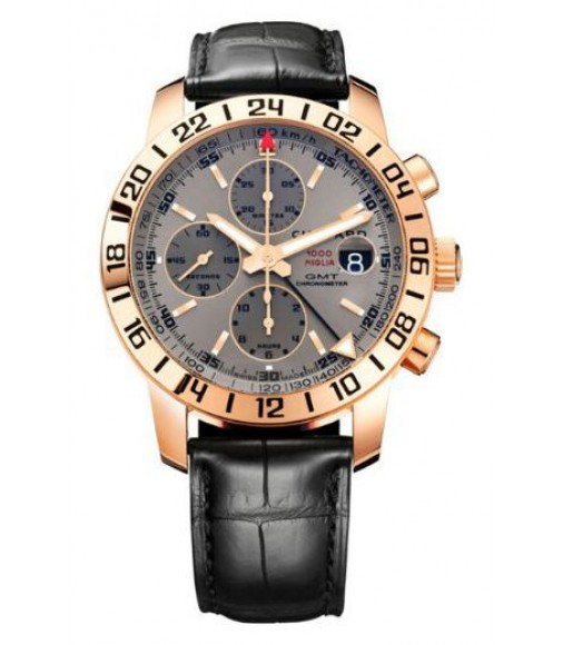 Chopard Mille Miglia Rose Gold GMT Chronograph Mens Watch Replica 161267-5003