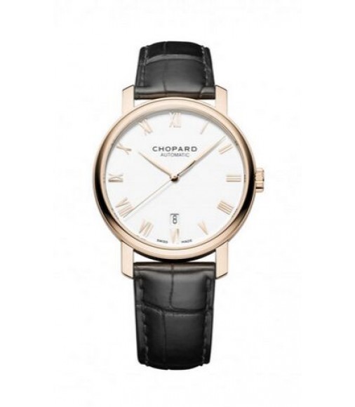 Chopard Classic 18-Karat Rose Gold Mens Watch Replica 161278-5005