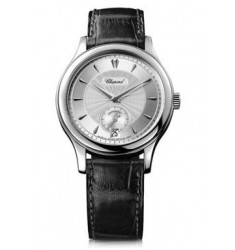 Chopard L.U.C Classic 1860 Silver Dial Black Leather Automatic Mens Watch Replica 161860-1003
