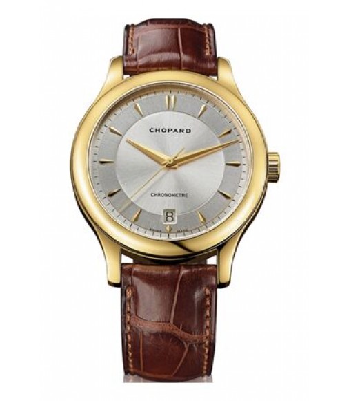 Chopard L.U.C Classic Automatic Silver Dial 18 kt Yellow Gold Mens Watch  Replica 161907-0001