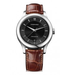 Chopard L.U.C Classic Black Dial Brown Leather Automatic Mens Watch  Replica 161907-1001