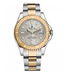 Replica Rolex Yacht-Master Stainless Steel and Yellow Gold Grey dial 168623PL