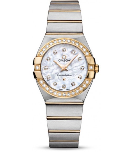 Omega Constellation Brushed Quarz Small Watch Replica 123.25.27.60.55.003