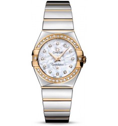 Omega Constellation Polished Quarz Small Watch Replica 123.25.27.60.55.007