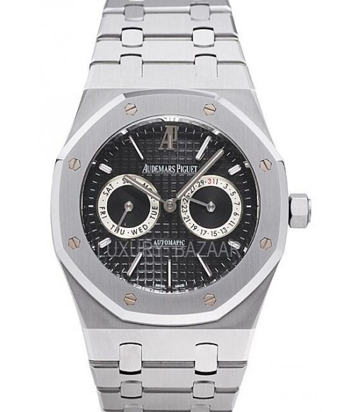 Audemars Piguet Royal Oak Day-Date, Black Dial - Stainless Steel on Bracelet Replica 26330.ST.OO.1220ST.01