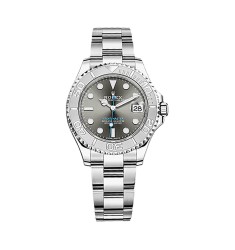 Rolex Yacht-Master Rhodium Dial 268622 Steel and Platinum Oyster Midsize Watch RSO