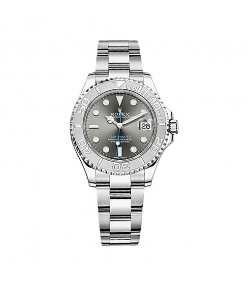 Rolex Yacht-Master Rhodium Dial 268622 Steel and Platinum Oyster Midsize Watch RSO