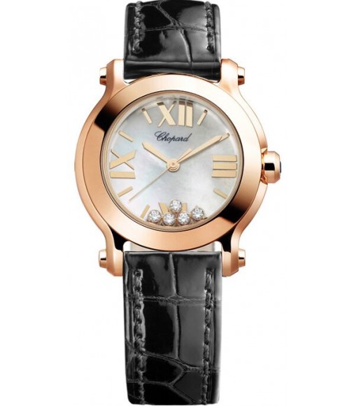 Chopard Happy Sport Round Quartz 30mm Ladies Watch Replica 274189-5001