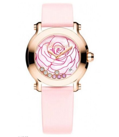 Chopard Happy Sport La Vie En Rose Ladies Watch Replica 277471-5015