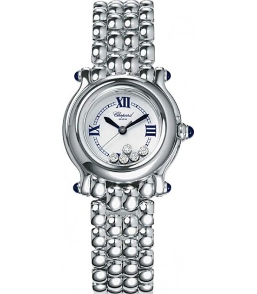 Chopard Happy Sport Classic Round 5 Floating Diamonds Ladies Watch Replica 278250-3006