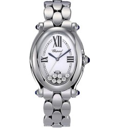 Chopard Happy Sport Oval 7 Floating Diamonds Ladies Watch Replica 278418-3002