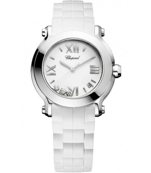 Chopard Happy Sport Round Quartz 36mm Ladies Watch Replica 278475-3016