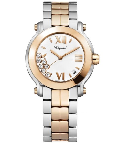 Chopard Happy Sport Round Quartz 36mm Ladies Watch Replica 278488-9001