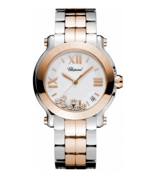 Chopard Happy Sport Diamond Ladies Watch Replica 278488-9002