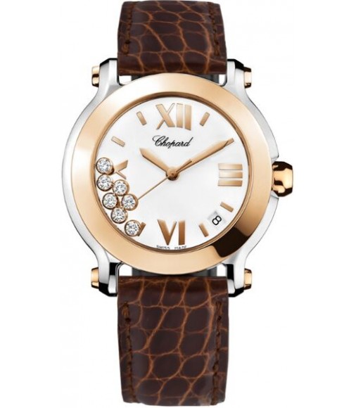 Chopard Happy Sport Round Quartz 36mm Ladies Watch Replica 278492-9001