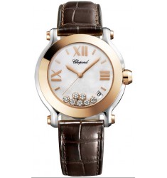 Chopard Happy Sport Round Quartz 36mm Ladies Watch Replica 278492-9004