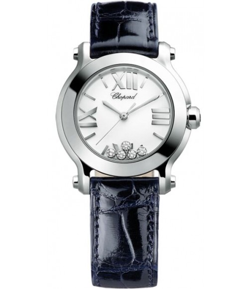 Chopard Happy Sport Round Quartz 30mm Ladies Watch Replica 278509-3001