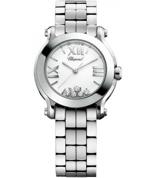 Chopard Happy Sport Round Quartz 30mm Ladies Watch Replica 278509-3002