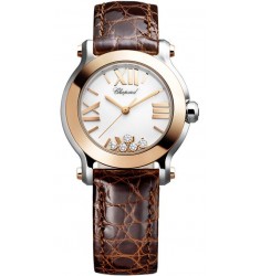 Chopard Happy Sport Round Quartz 30mm Ladies Watch Replica 278509-6001