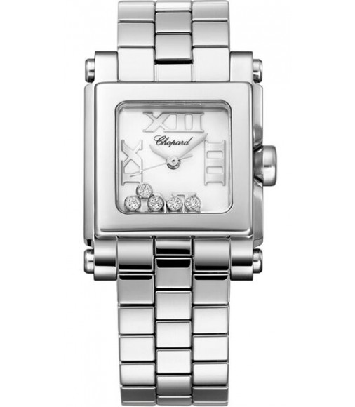 Chopard Happy Sport Square Quartz Small Ladies Watch Replica 278516-3002