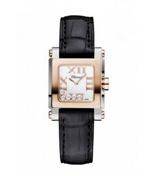 Chopard Happy Sport Square Mini Ladies Watch Replica 278516-6001