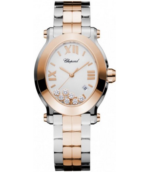 Chopard Happy Sport Oval Quartz Ladies Watch Replica 278546-6003