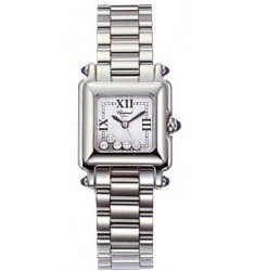 Chopard Happy Sport Classic Square 5 Floating Diamonds Ladies Watch Replica 278893-3006