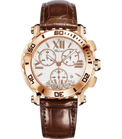 Chopard Happy Sport Chronograph Quartz 42mm Ladies Watch Replica 283581-5001