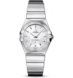 Omega Constellation Polished Quarz Small Watch Replica 123.10.27.60.02.002