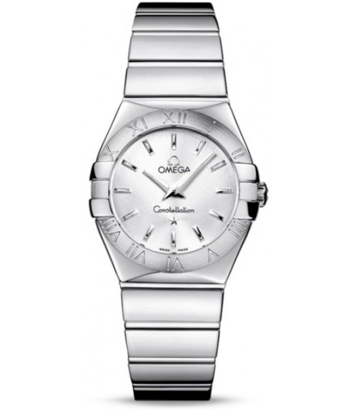 Omega Constellation Polished Quarz Small Watch Replica 123.10.27.60.02.002