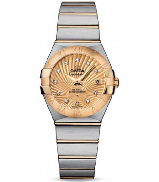 Omega Constellation Brushed Chronometer Watch Replica 123.20.27.20.58.001