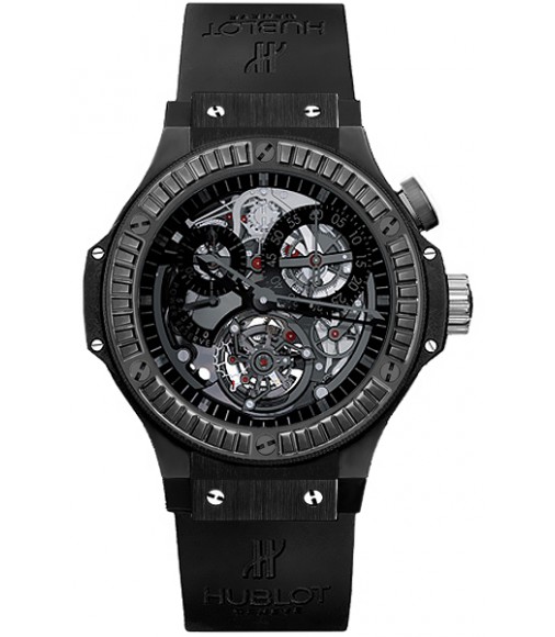 Hublot Bigger Bang Tourbillon All Black 44mm replica watch 308.ci.134.rx.190 
