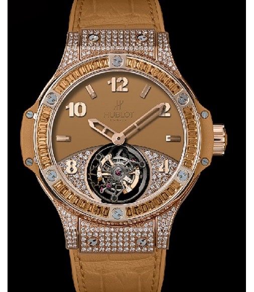 Hublot Big Bang Tutti Frutti Tourbillon Camel Pave replica watch 345.PA.5390.LR.0918 