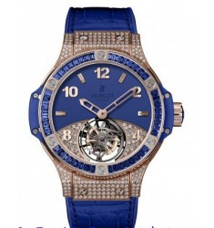 Hublot Big Bang Tutti Frutti Tourbillon Dark Blue Pave replica watch 345.PL.5190.LR.0901 