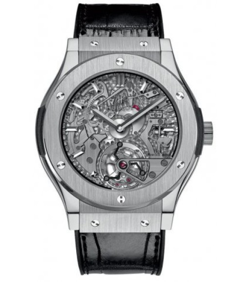 Hublot Classic Fusion Cathedral Tourbillon Minute Repeater Titanium replica watch 504.NX.0170.LR 