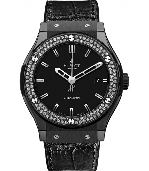 Hublot Classic Fusion Black Magic Diamonds 45mm replica watch 511.CM.1170.LR.1104 