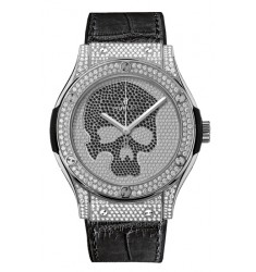 Hublot Classic Fusion Titanium Skull Pave Mens replica watch 511.NX.9000.LR.1704.SKULL 