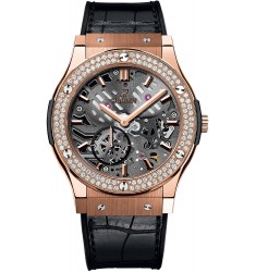 Hublot Classic Fusion Classico Ultra Thin Skeleton 42mm replica watch 545.OX.0180.LR.1104