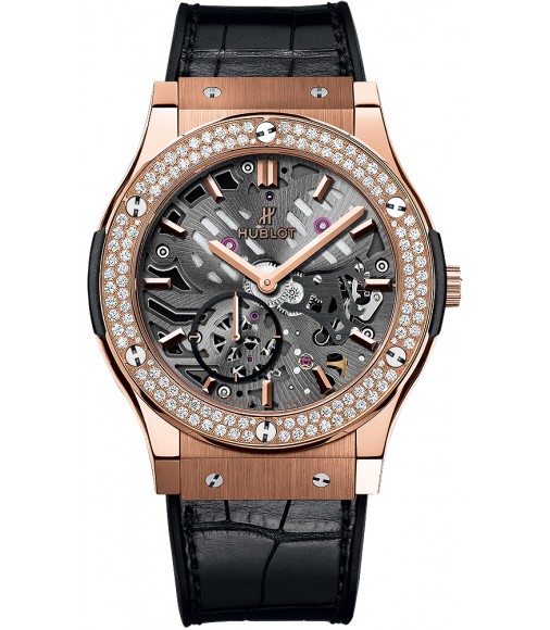 Hublot Classic Fusion Classico Ultra Thin Skeleton 42mm replica watch 545.OX.0180.LR.1104