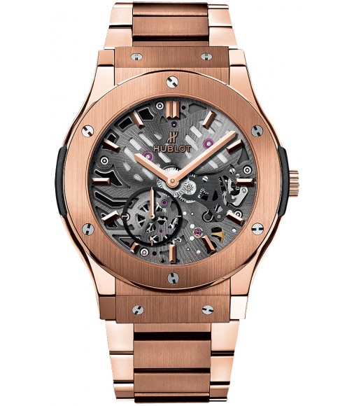 Hublot Classic Fusion Classico Ultra Thin Skeleton 42mm replica watch 545.OX.0180.OX 