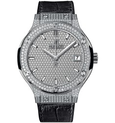 Hublot Classic Fusion Titanium Full Pavé 38mm replica watch 565.NX.9010.LR.1704 