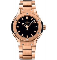 Hublot Classic Fusion Quartz Gold 33mm replica watch 581.OX.1180.OX 