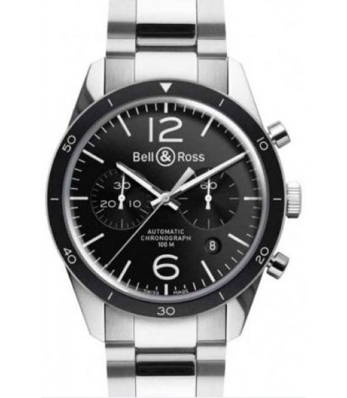 Replica Bell&Ross BR 126 Black Bezel BRV126-BL-BE-SST