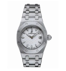 Audemars Piguet Royal Oak Silver Dial Stainless Steel Ladies Watch Replica 67600ST.OO.1210ST.01