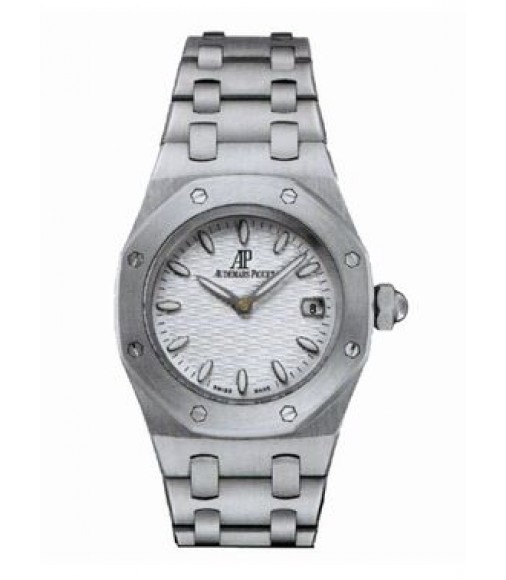 Audemars Piguet Royal Oak Silver Dial Stainless Steel Ladies Watch Replica 67600ST.OO.1210ST.01