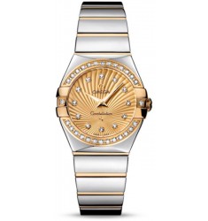 Omega Constellation Polished Quarz Small Watch Replica 123.25.27.60.58.002