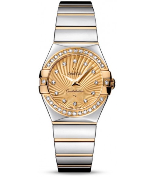 Omega Constellation Polished Quarz Small Watch Replica 123.25.27.60.58.002